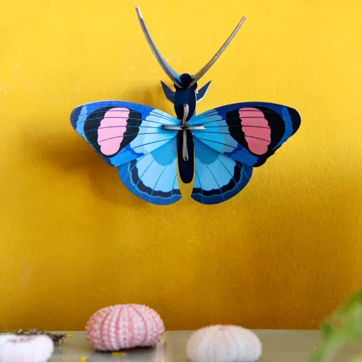 studio ROOF 3D Schmetterling blau Pappe
