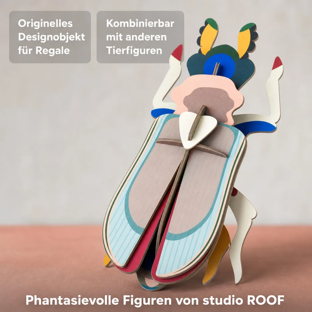 studio ROOF 3D Tiger Käfer Pappe