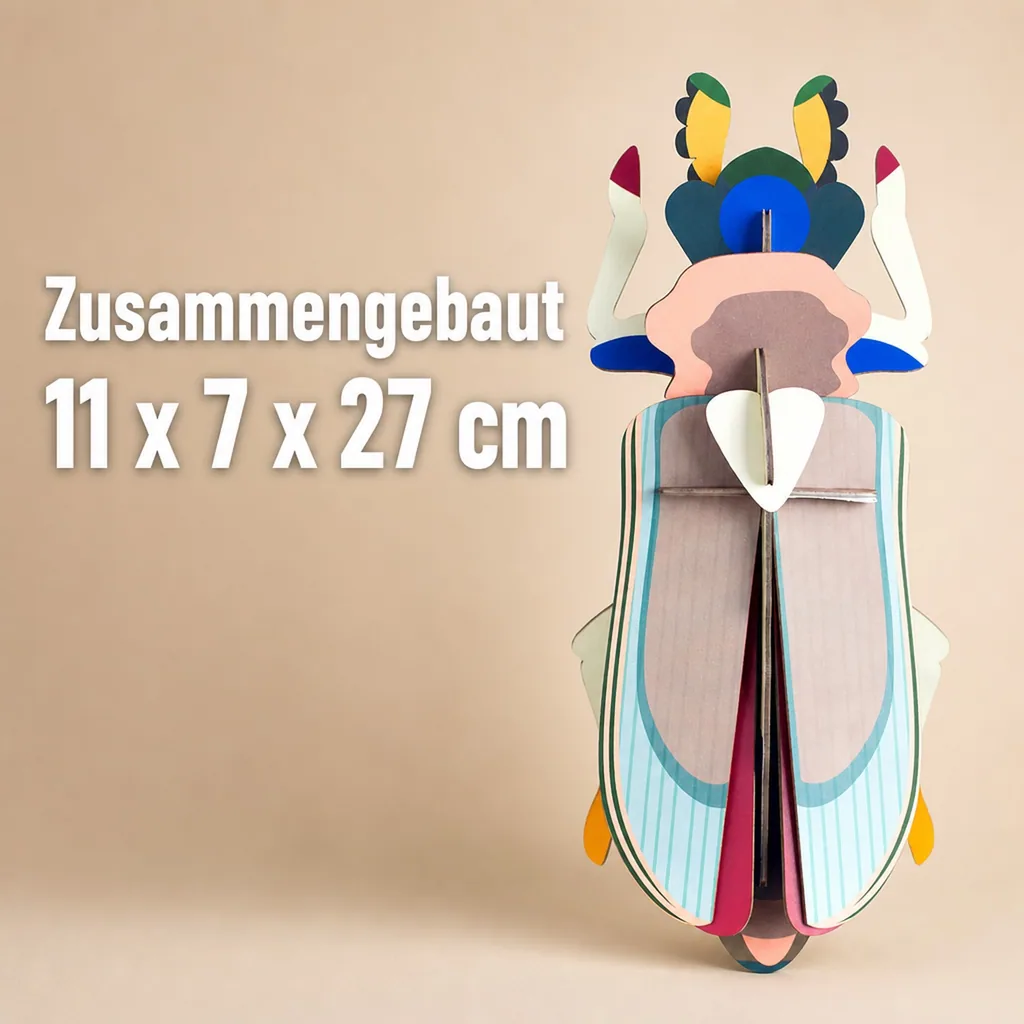 studio ROOF 3D Tiger Käfer Pappe