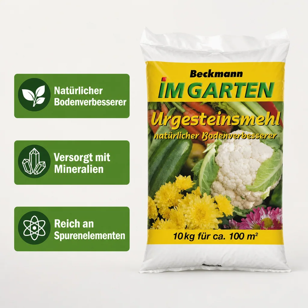Urgesteinsmehl 10 kg, Bodenverbesserung, Gesteinsmehl für gesunde Pflanzen