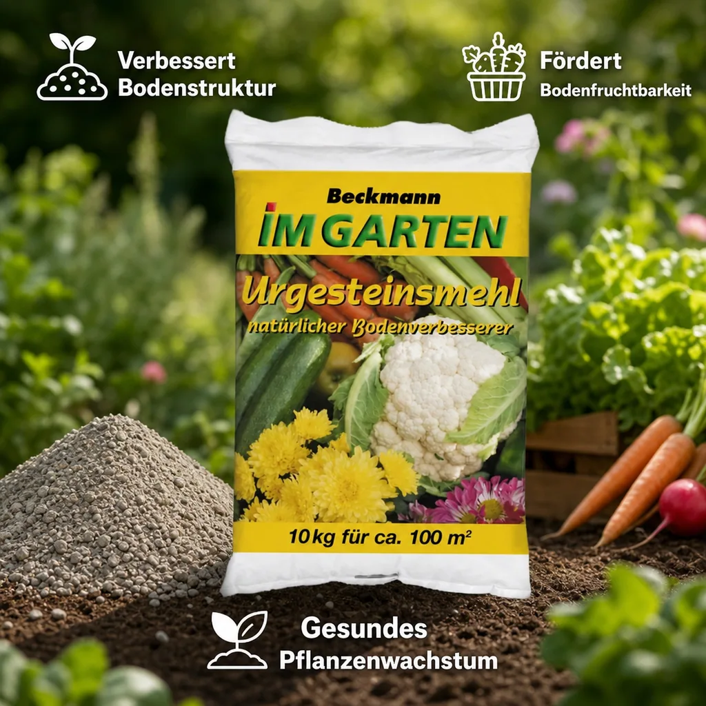 Urgesteinsmehl 10 kg, Bodenverbesserung, Gesteinsmehl für gesunde Pflanzen