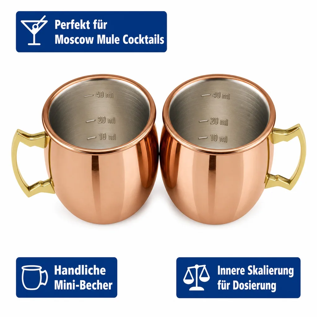 Mule Becher - Set Mini Moscow, 4-er