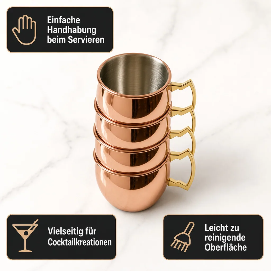 Mule Becher - Set Mini Moscow, 4-er