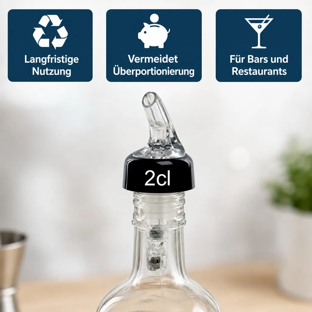 Portionierer, Spirituosen Dosierer - COMPACT, klar-transparent, Ausschankmenge: 40 ml