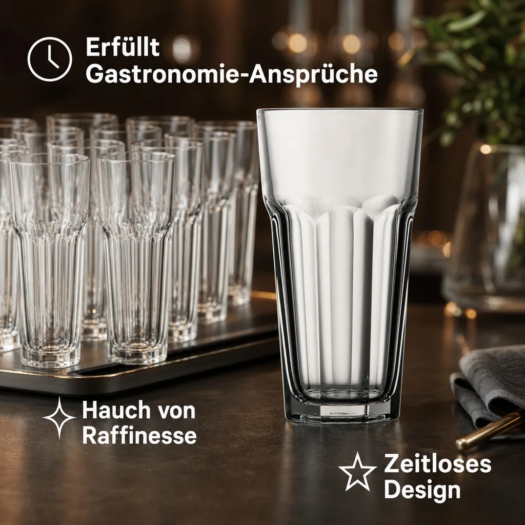 Longdrinkgläser, Trinkgläser 12er-Set - Casablanca, 415 ml