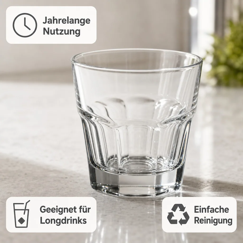 Whiskygläser, Whiskybecher - 12er-Set - Casablanca, 245 ml