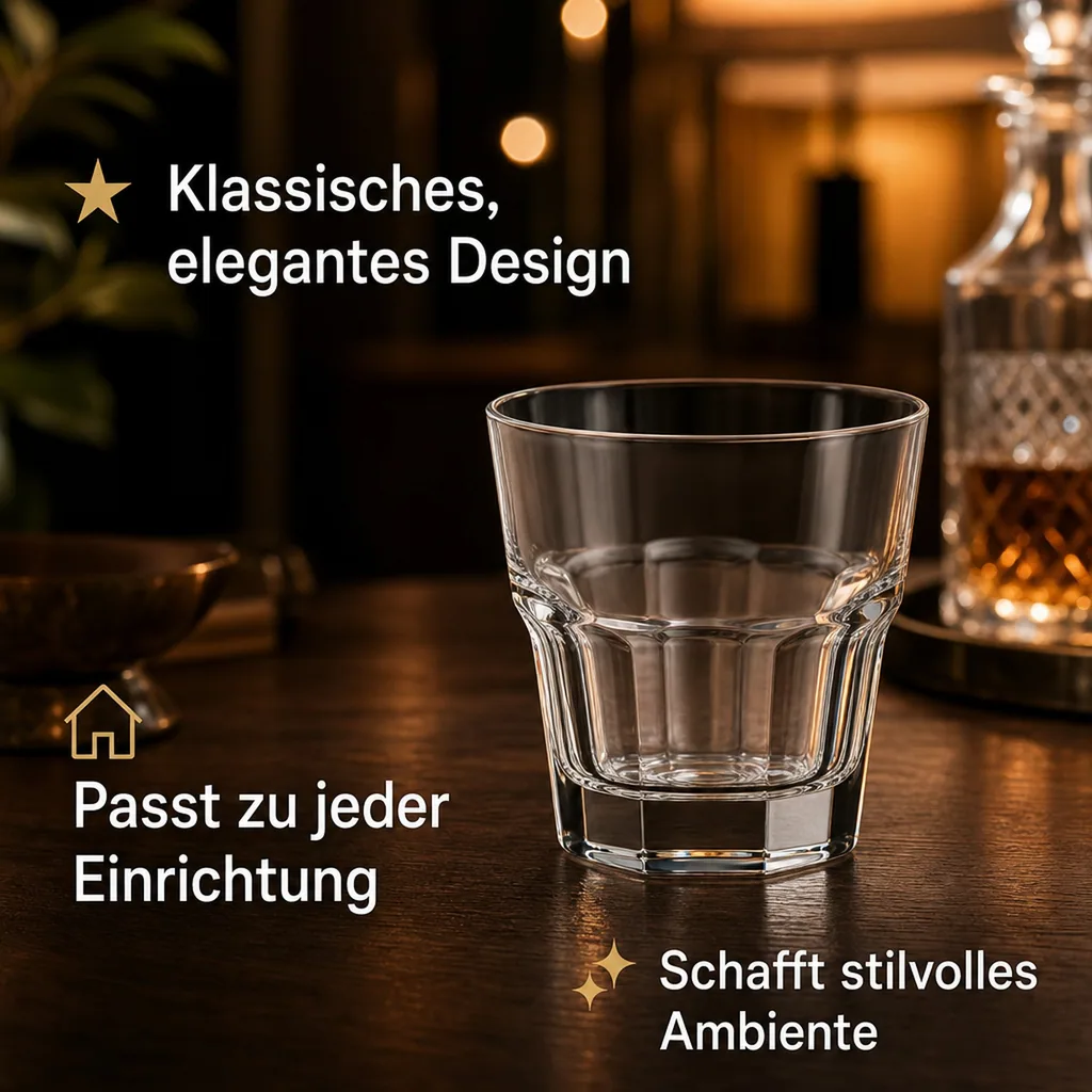 Whiskygläser, Whiskybecher - 12er-Set - Casablanca, 245 ml