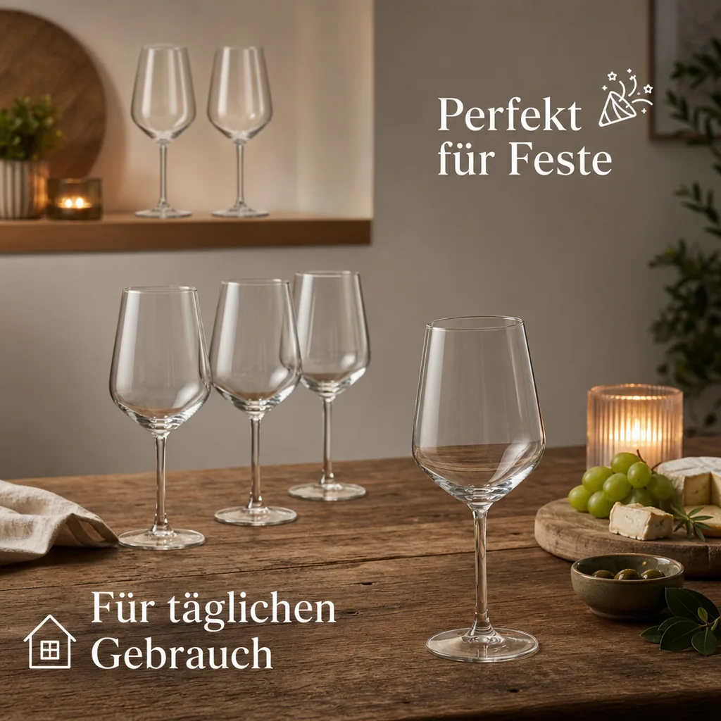 Weinglas, Rotweingläser - 6er-Set - Allegra, 490 ml