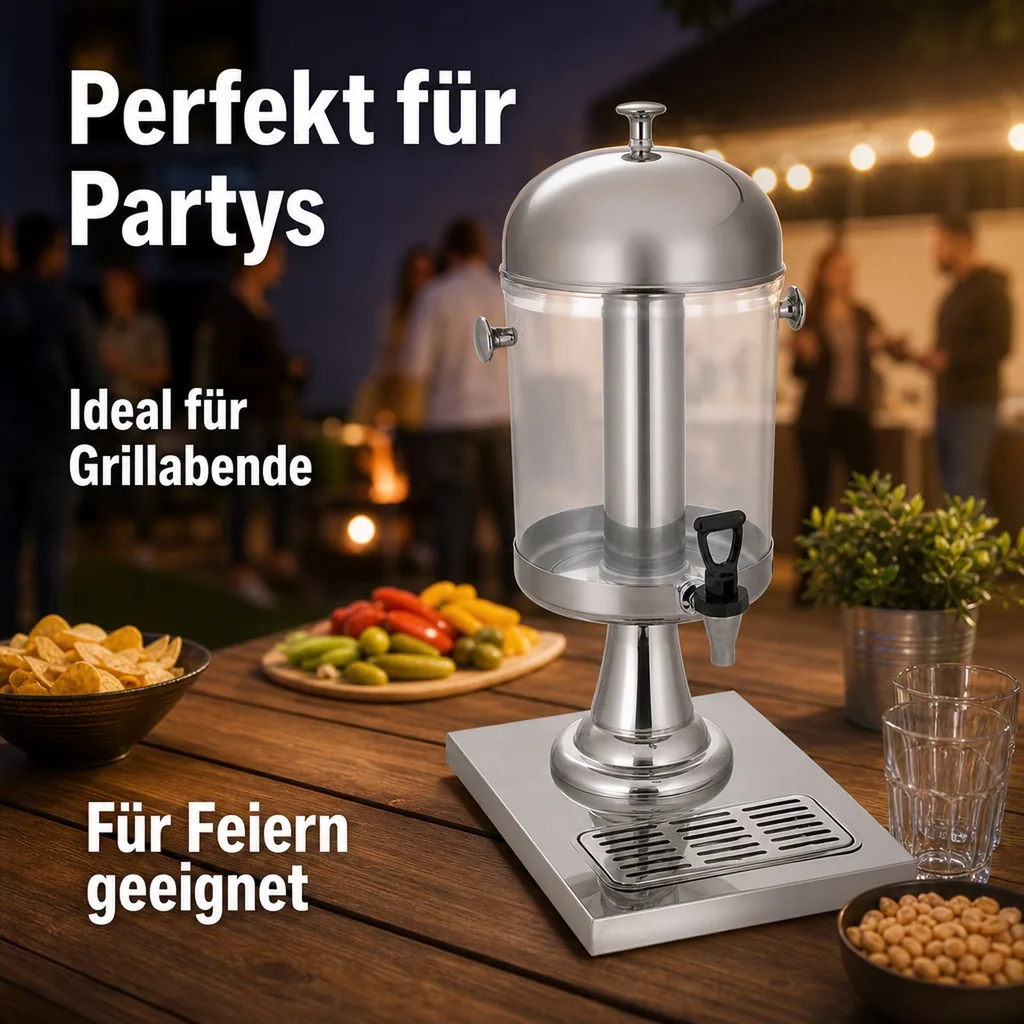 Bierturm, Trinksäule, Getränkesäule - mit Zapfhahn 8,5 L