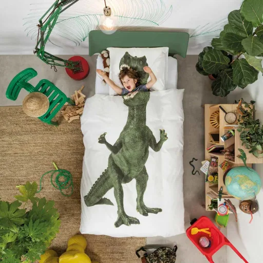 Snurk Bettwäsche Dinosaurier 135 x 200