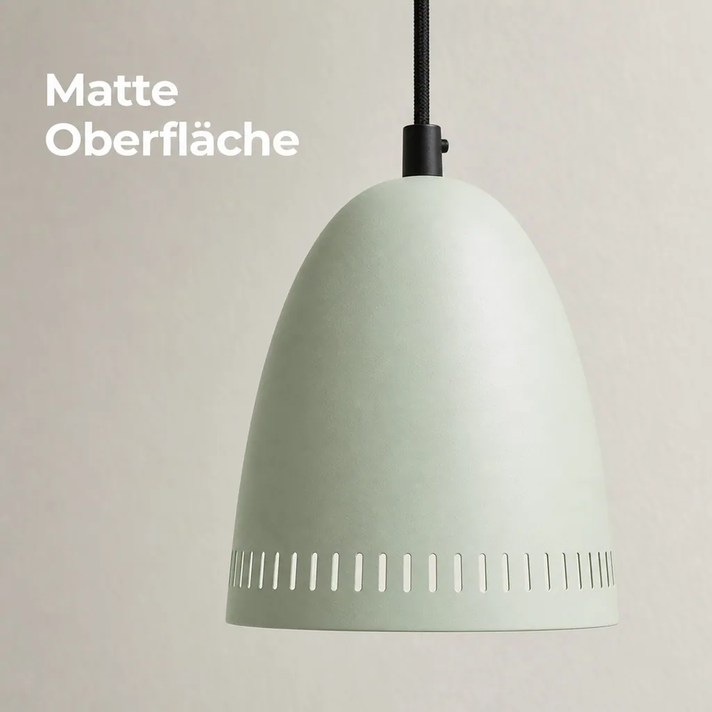 Superliving Metall Pendellampe "Dynamo" mini matt mint hell