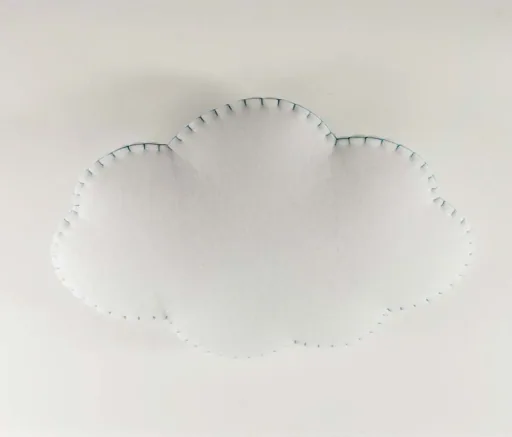 Buokids Deckenlampe Nube klein, Farbe der Naht: gelb