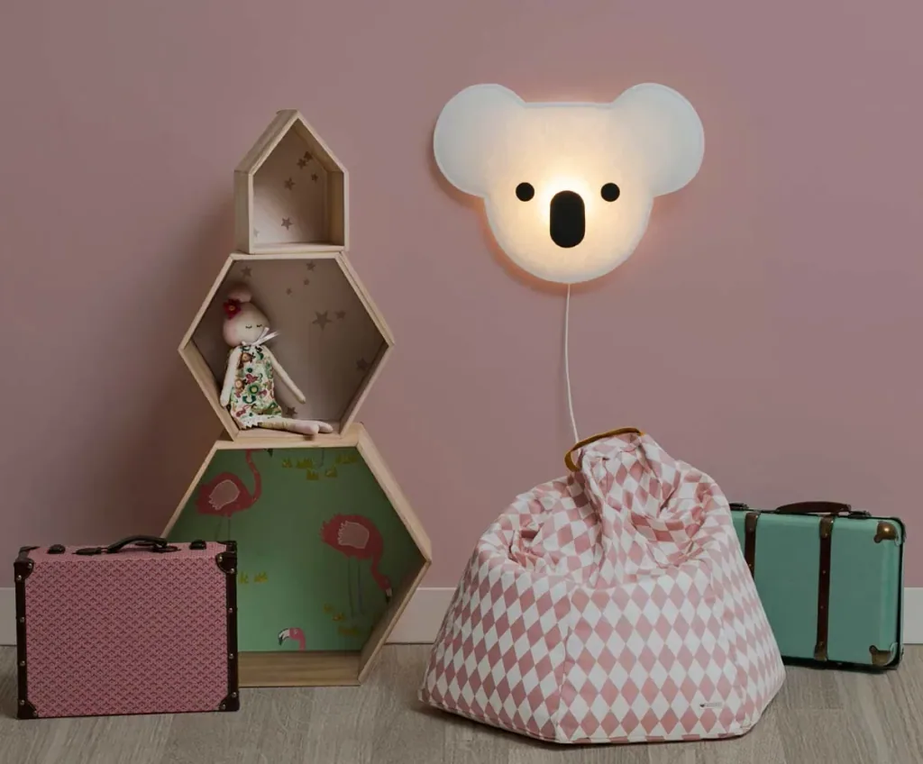 Buokids Soft Wandlampe Koala Bär schwarz