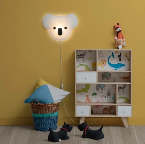 Buokids Soft Wandlampe Koala Bär schwarz