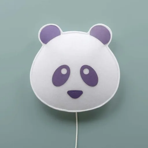 Buokids Soft Wandlampe Panda Bär violett