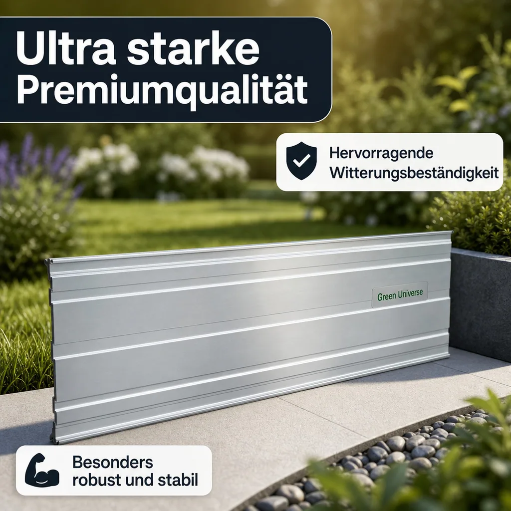 Green Universe Rasenkante 14cm x 100cm | Beeteinfassung | Beetumrandung | Beetbegrenzungen