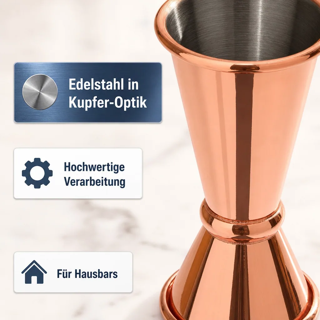 Jigger, Cocktail Messbecher - Japanischer Stil, 20-40ml - Präzise Dosierung für Cocktails