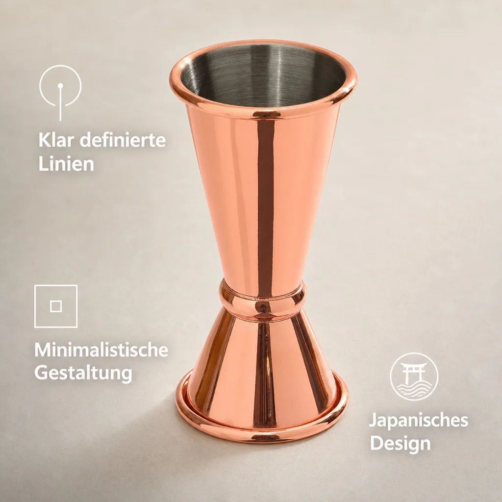 Jigger, Cocktail Messbecher - Japanischer Stil, 20-40ml - Präzise Dosierung für Cocktails