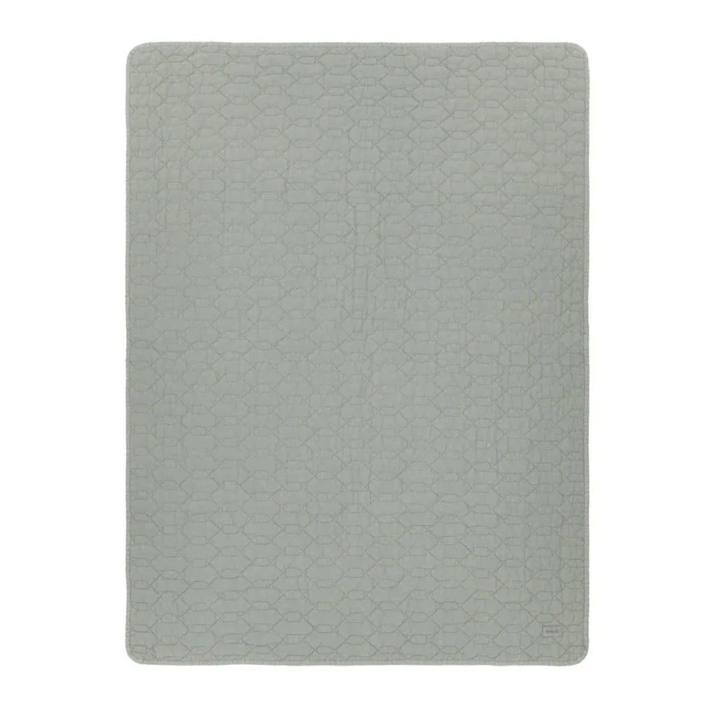 Nobodinoz WABI SABI Babydecke, Baumwolldecke, Kinderdecke, 100 x 135 cm, Farbe: Azurblau