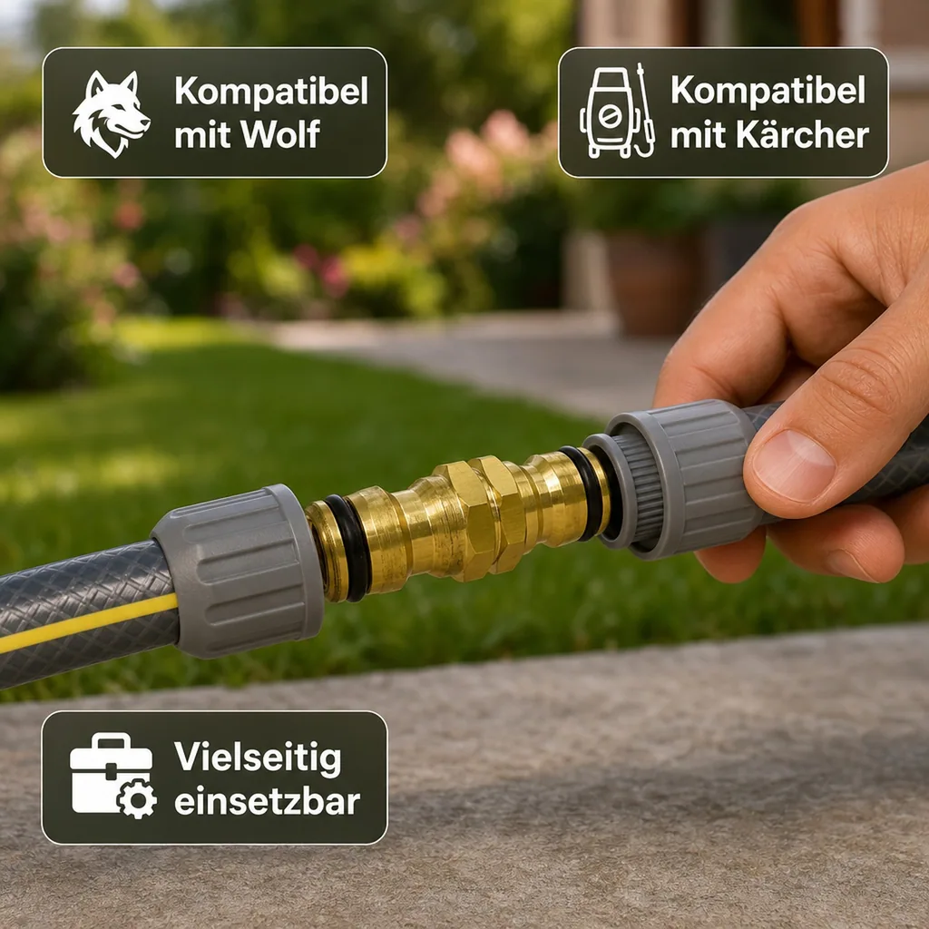 Messing Stecksystem Kupplungsverbinder
