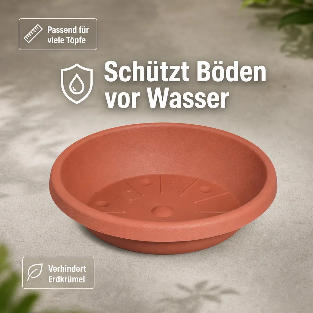 Blumentopfuntersetzer CYLINDRO ca. Ø 29 cm - terracotta
