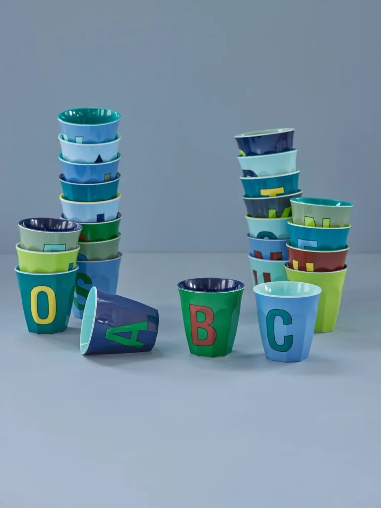 RICE Becher - E, 250 ml, Melamine, Farbe: Smaragdgrün