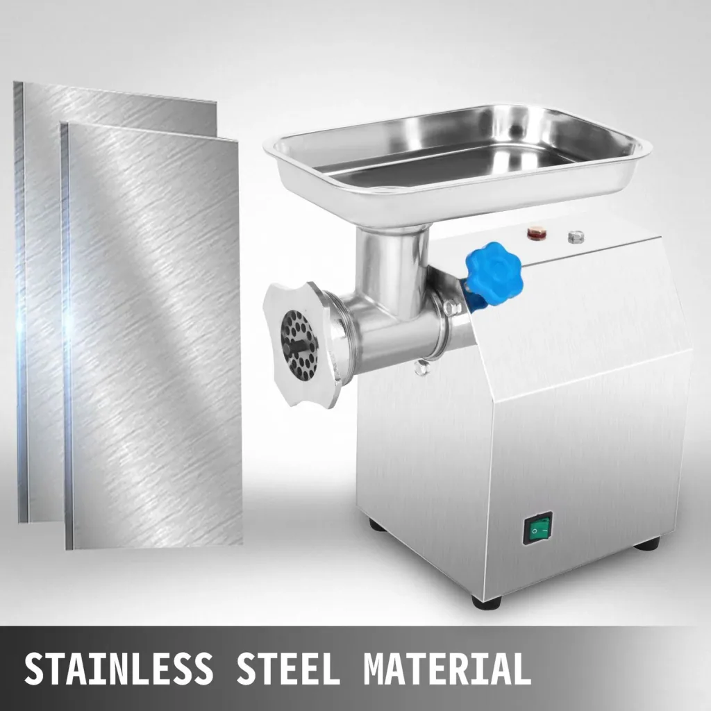 Fleischwolf, Fleischmaschine 850W - 122 kg/h Hackfleisch und 190 U/min Edelstahl, Elektrisch