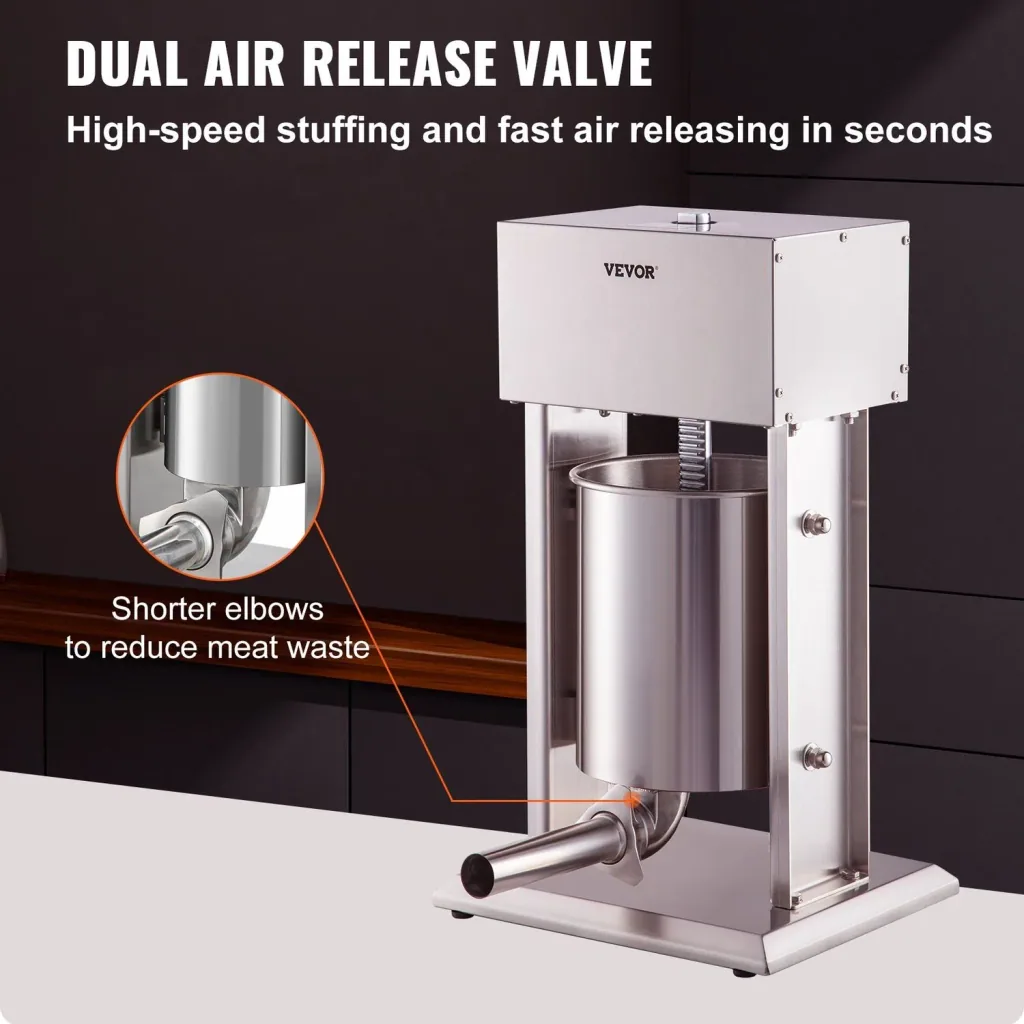Wurstfüller, Wurstfüllmaschine, Wurstpresse - 10L Edelstahl, Elektrisch