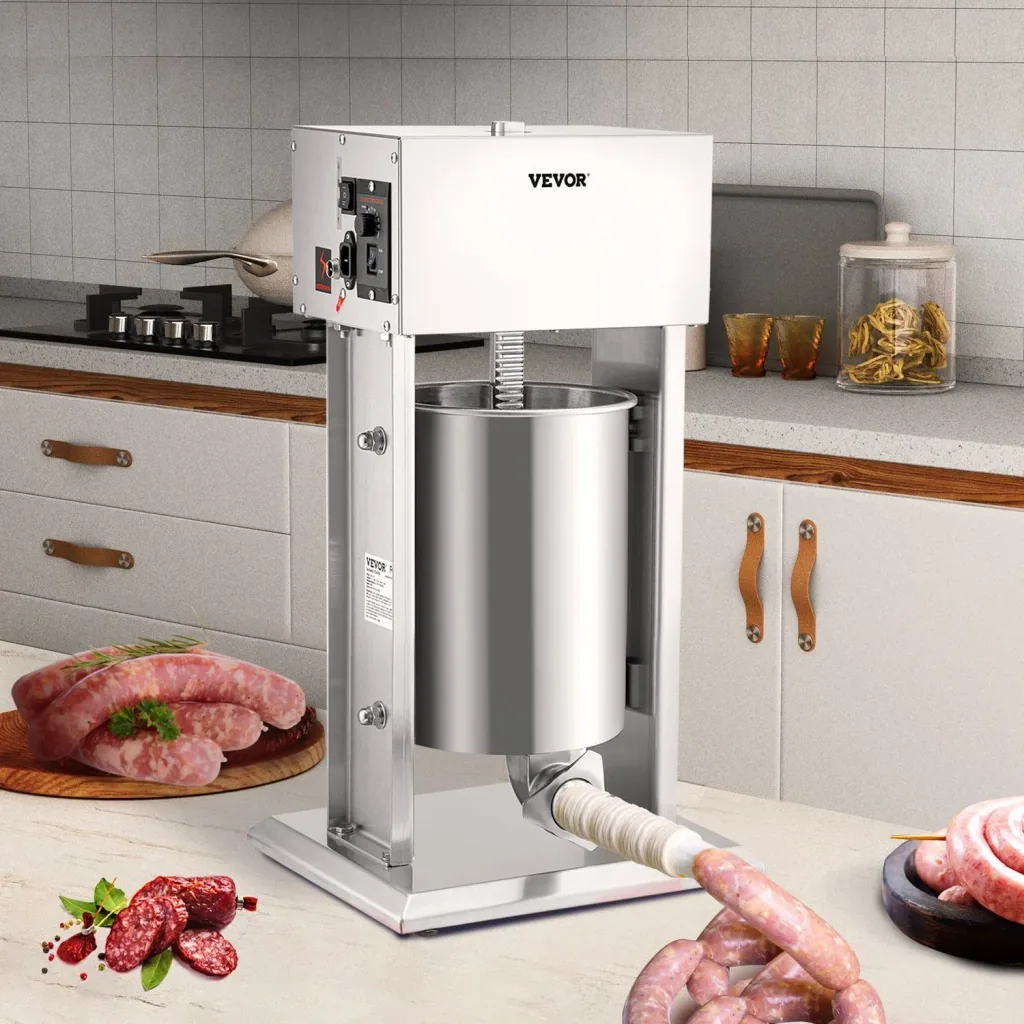 Wurstfüller, Wurstfüllmaschine, Wurstpresse - 10L Edelstahl, Elektrisch