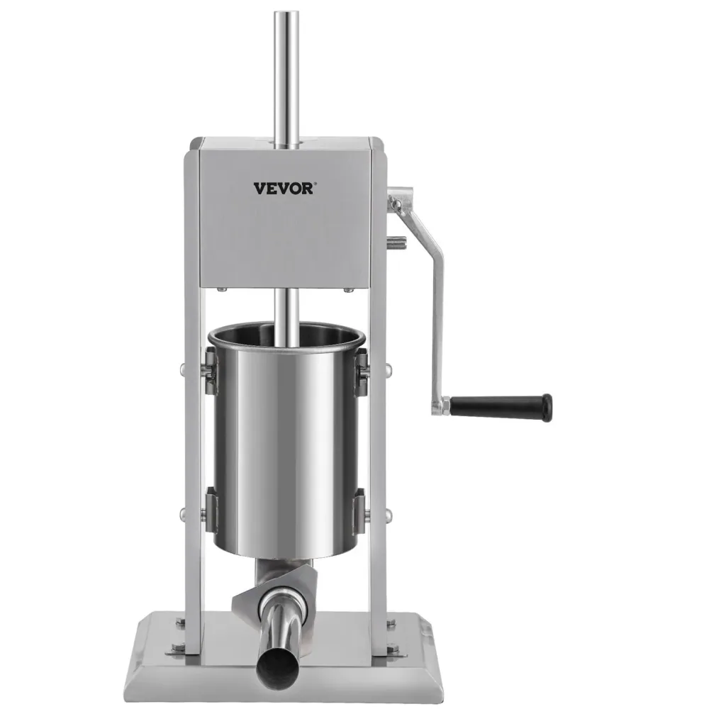 Wurstfüller, Wurstfüllmaschine, Wurstpresse - 3 L, Edelstahl + Aluminium, Manueller