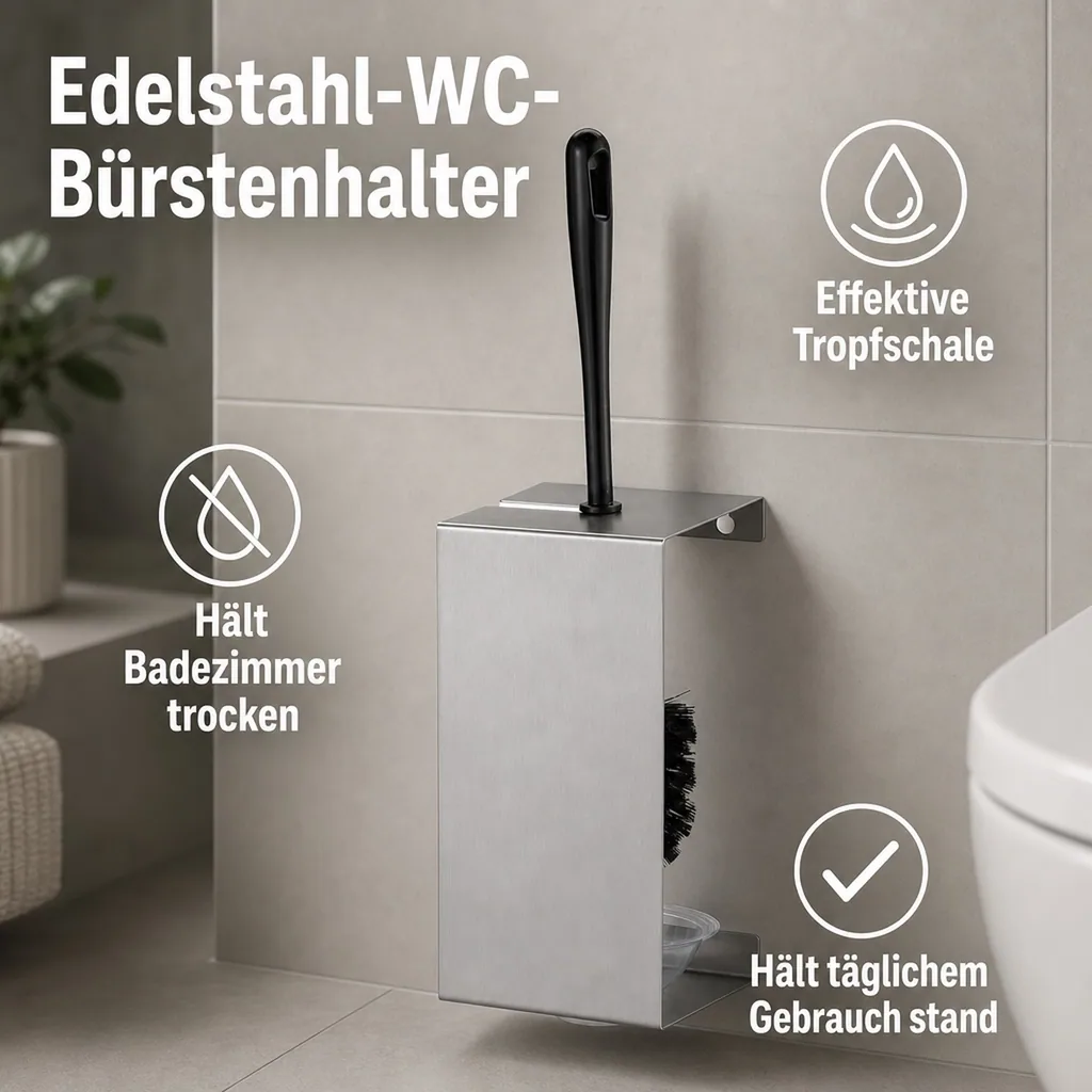 Toilettenbürstenhalter Edelstahl - CLT-CS