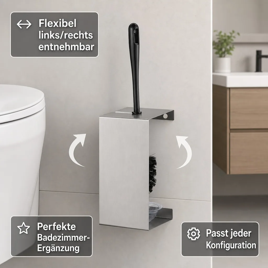 Toilettenbürstenhalter Edelstahl - CLT-CS