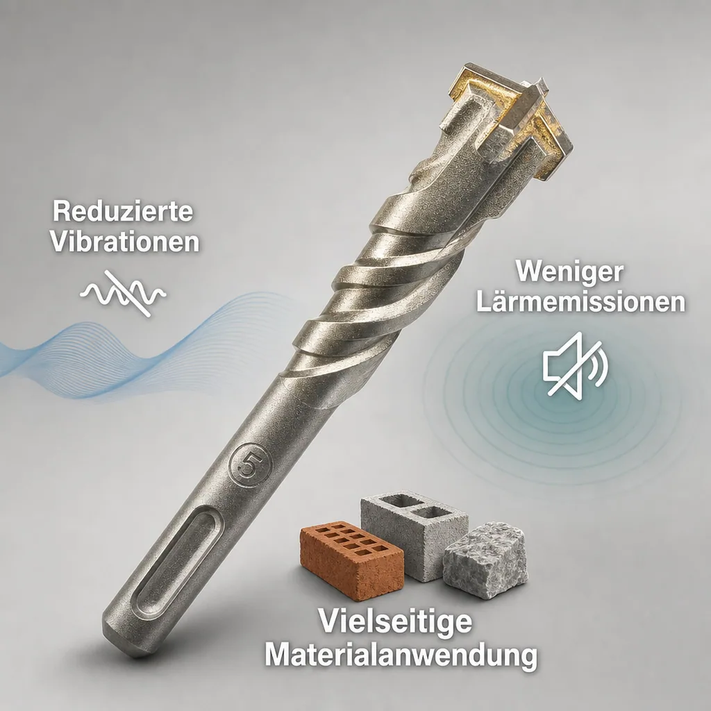 SDS Bohrer, Hammerbohrer SDS Plus, 10mm, Betonbohrer, 4-Schneider