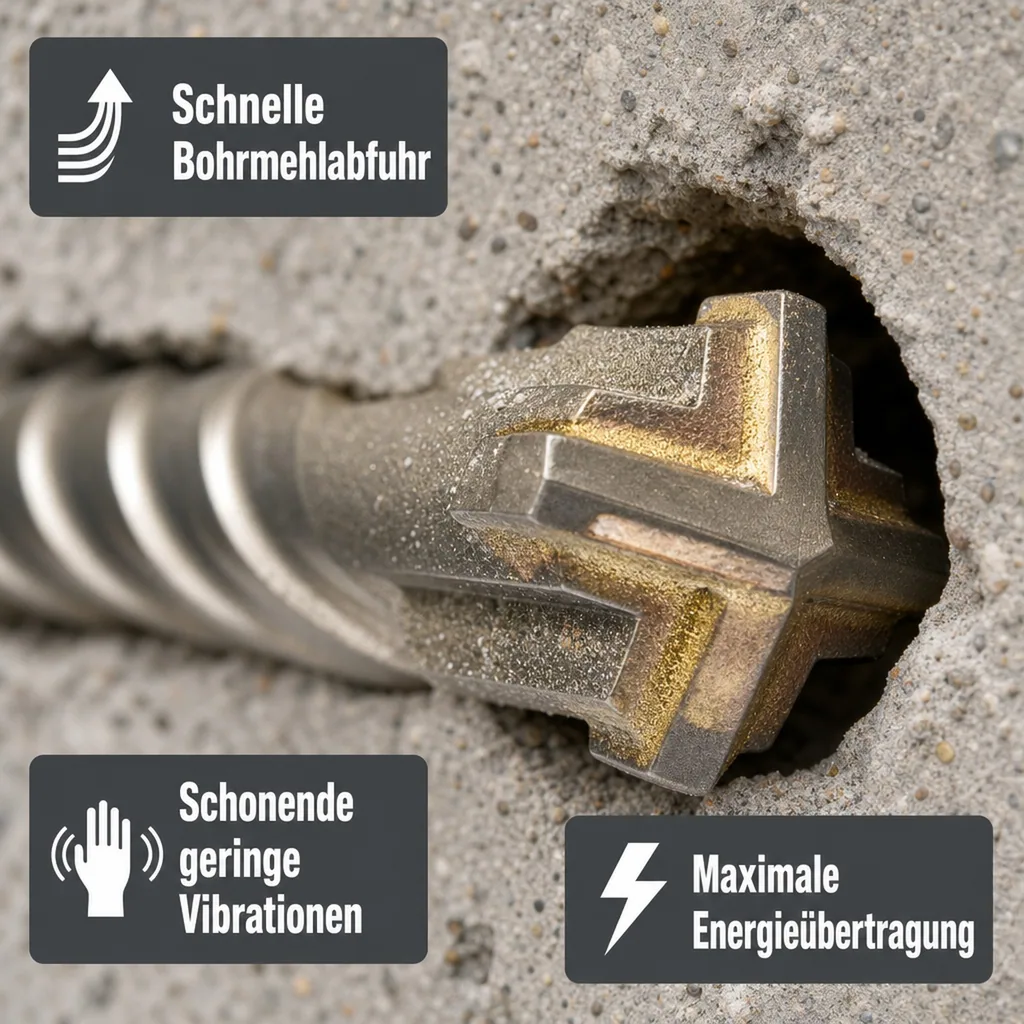 SDS Plus Hammerbohrer, Betonbohrer 12mm, 160mm