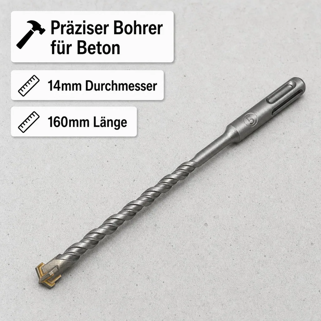 Hammerbohrer SDS Plus, 14mm, 4-Schneider, Betonbohrer
