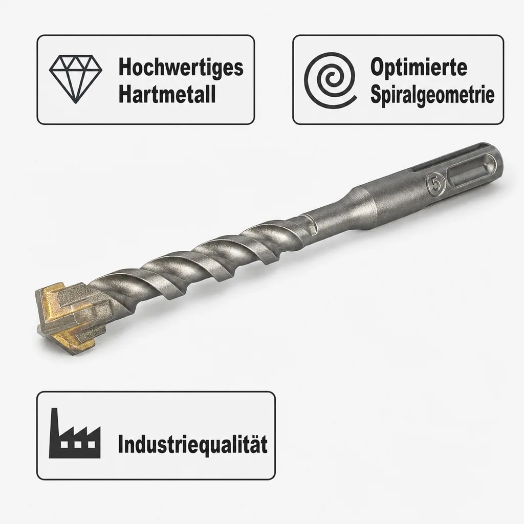 SDS Plus Hammerbohrer 16mm, 4 Schneider, Betonbohrer, Steinbohrer