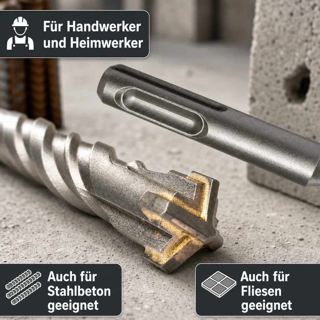 SDS Plus Hammerbohrer 16mm, 4 Schneider, Betonbohrer, Steinbohrer