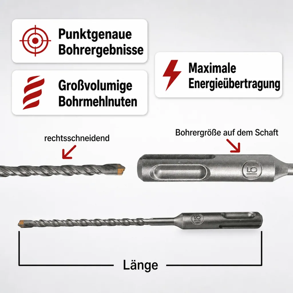 Hammerbohrer SDS Plus, 18mm, 4 Schneider, Betonbohrer