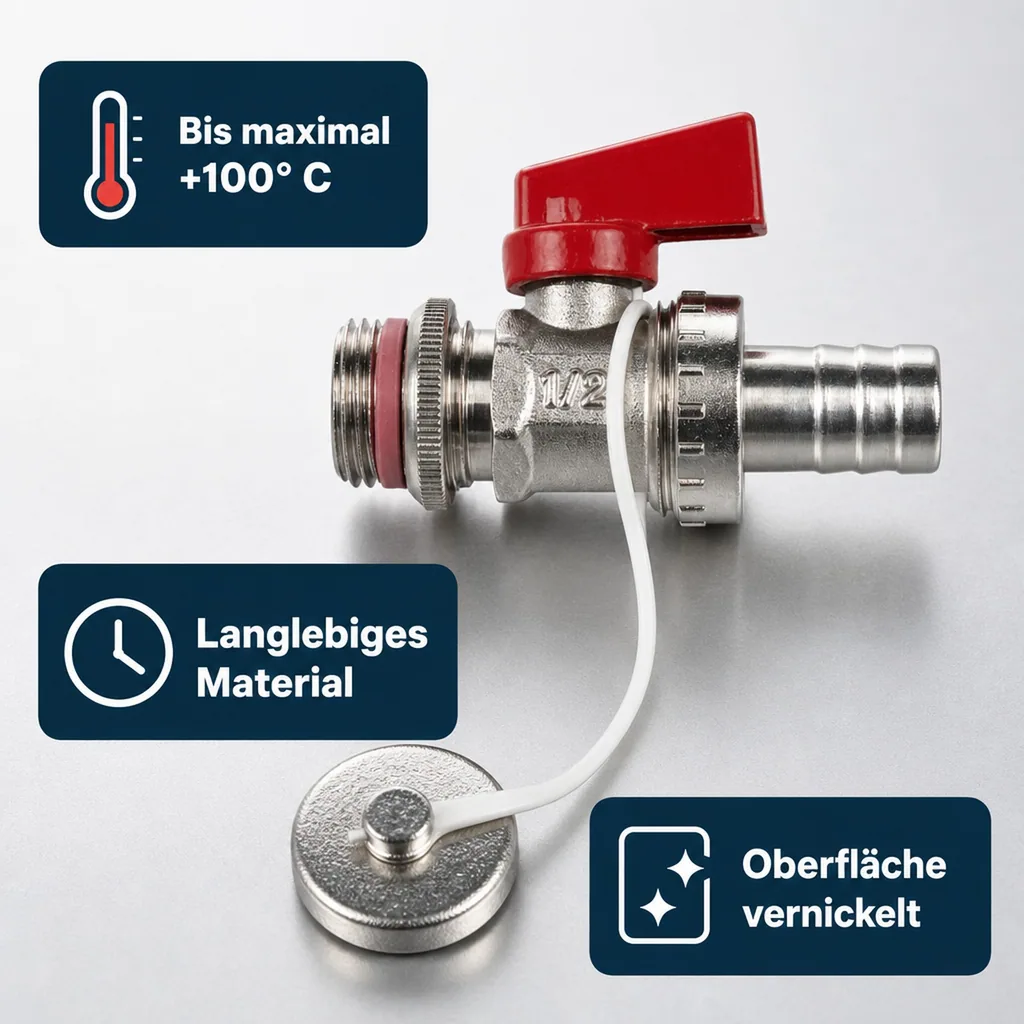 KFE Kugelhahn 1/2" selbstdichtend