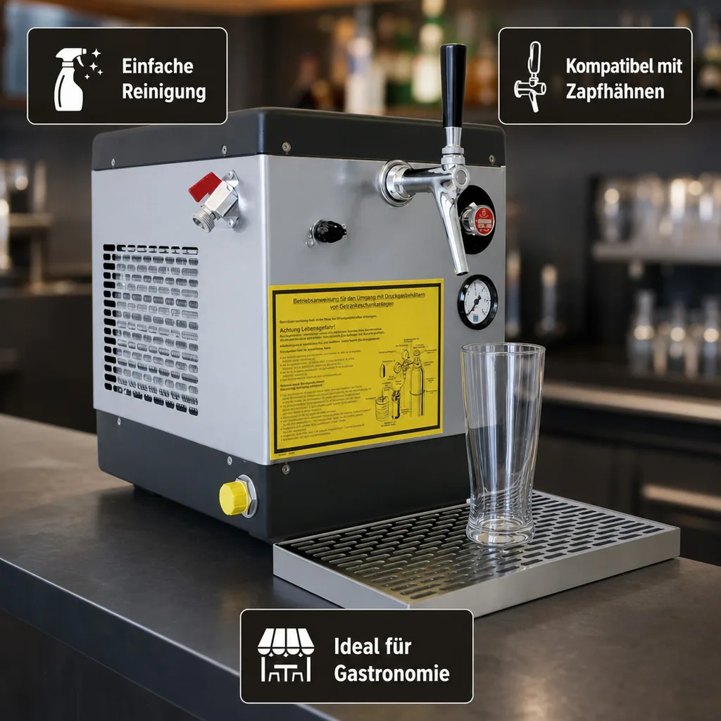 Zapfanlage, Bierzapfanlage - Trockenkühlgerät, 64 Liter/h, 1-leitig