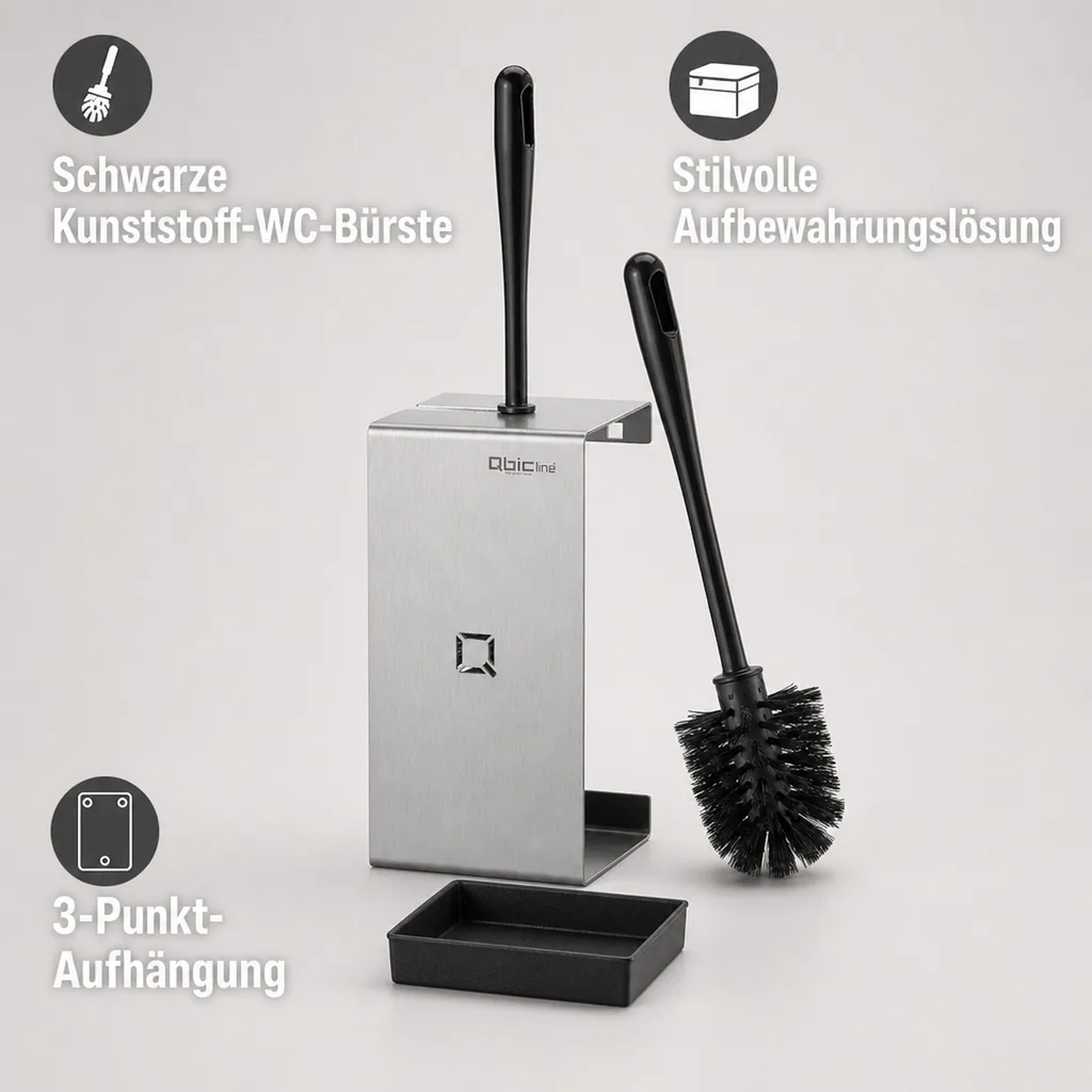 Toilettenbürstenhalter Edelstahl - QTBH SSL