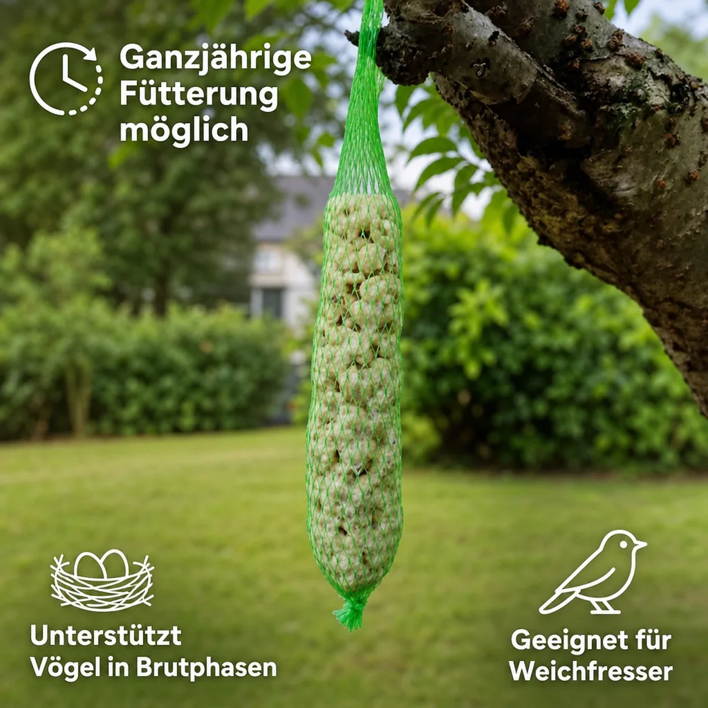 Vogelfutter Erdnuss-Stangen, 2 Stück Wildvogelfutter