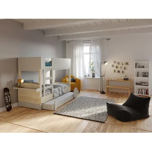 Mathy by Bols Etagenbett "Discovery" mit Bettschublade, Farbe Elemente: ocher