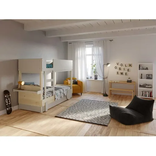 Mathy by Bols Etagenbett "Discovery" mit Bettschublade, Farbe Elemente: ocher