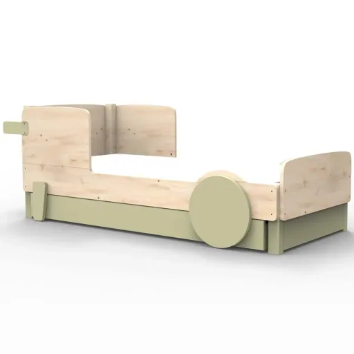 Mathy by Bols Einzelbett "Discovery" mit Bettschublade, Farbe Elemente: basalt grey