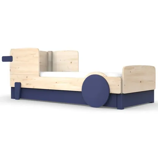 Mathy by Bols Einzelbett "Discovery" mit Bettschublade, Farbe Elemente: basalt grey