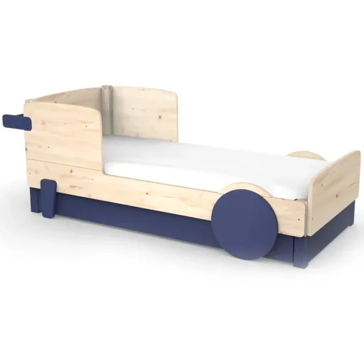 Mathy by Bols Einzelbett "Discovery" mit Bettschublade, Farbe Elemente: basalt grey