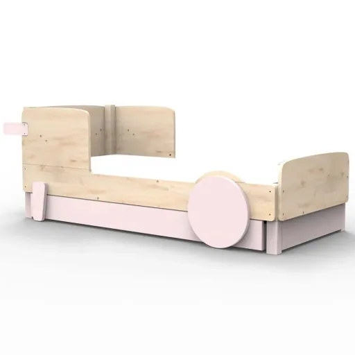 Mathy by Bols Einzelbett "Discovery" mit Bettschublade, Farbe Elemente: basalt grey