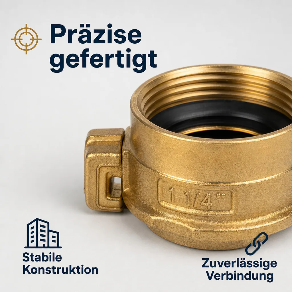 Messing  Gewindestück 1" Innengewinde
