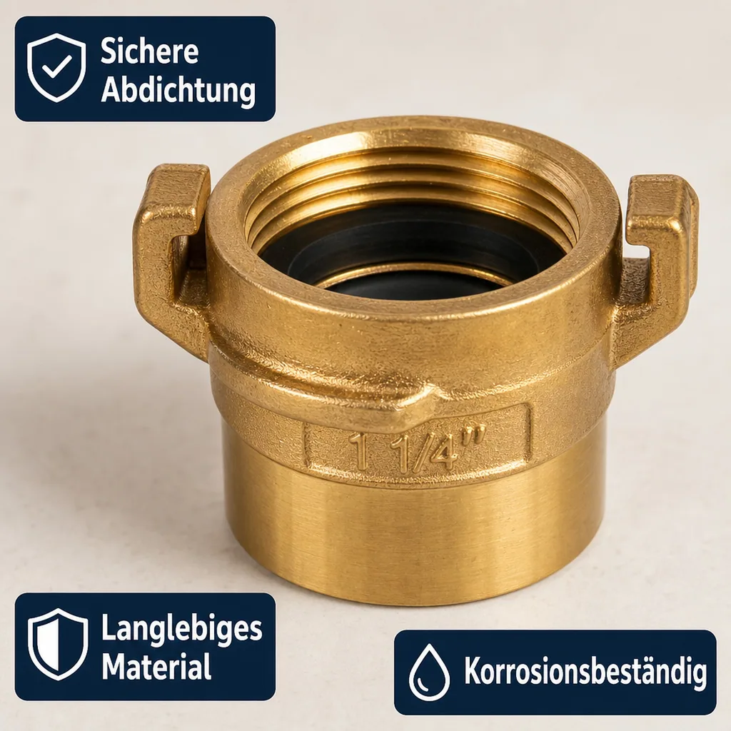 Messing  Gewindestück 1" Innengewinde